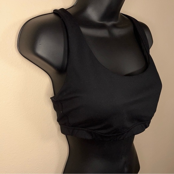 LARGE VICTORIAS SECRET BLACK BRALETTE CASUAL LINED WIREFREE STRAPPY BACK ACCENT - Picture 2 of 11